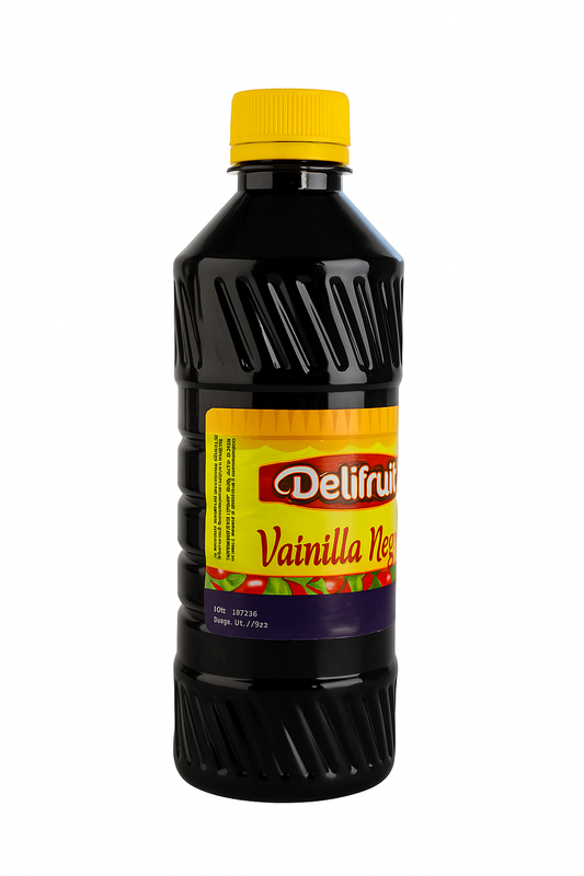 Delifruit Black Vanilla Extract – Premium Flavor for Baking & Desserts - 16 oz