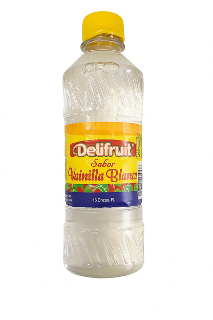 Delifruit Clear Vanilla Extract – Premium Flavor for Baking & Desserts - 16 oz
