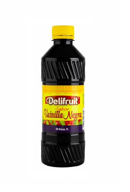 Delifruit Black Vanilla Extract – Premium Flavor for Baking & Desserts - 16 oz