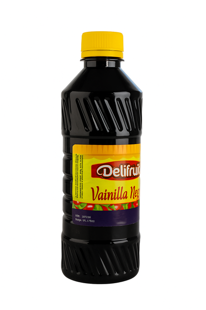 Delifruit Black Vanilla Extract – Premium Flavor for Baking & Desserts - 16 oz