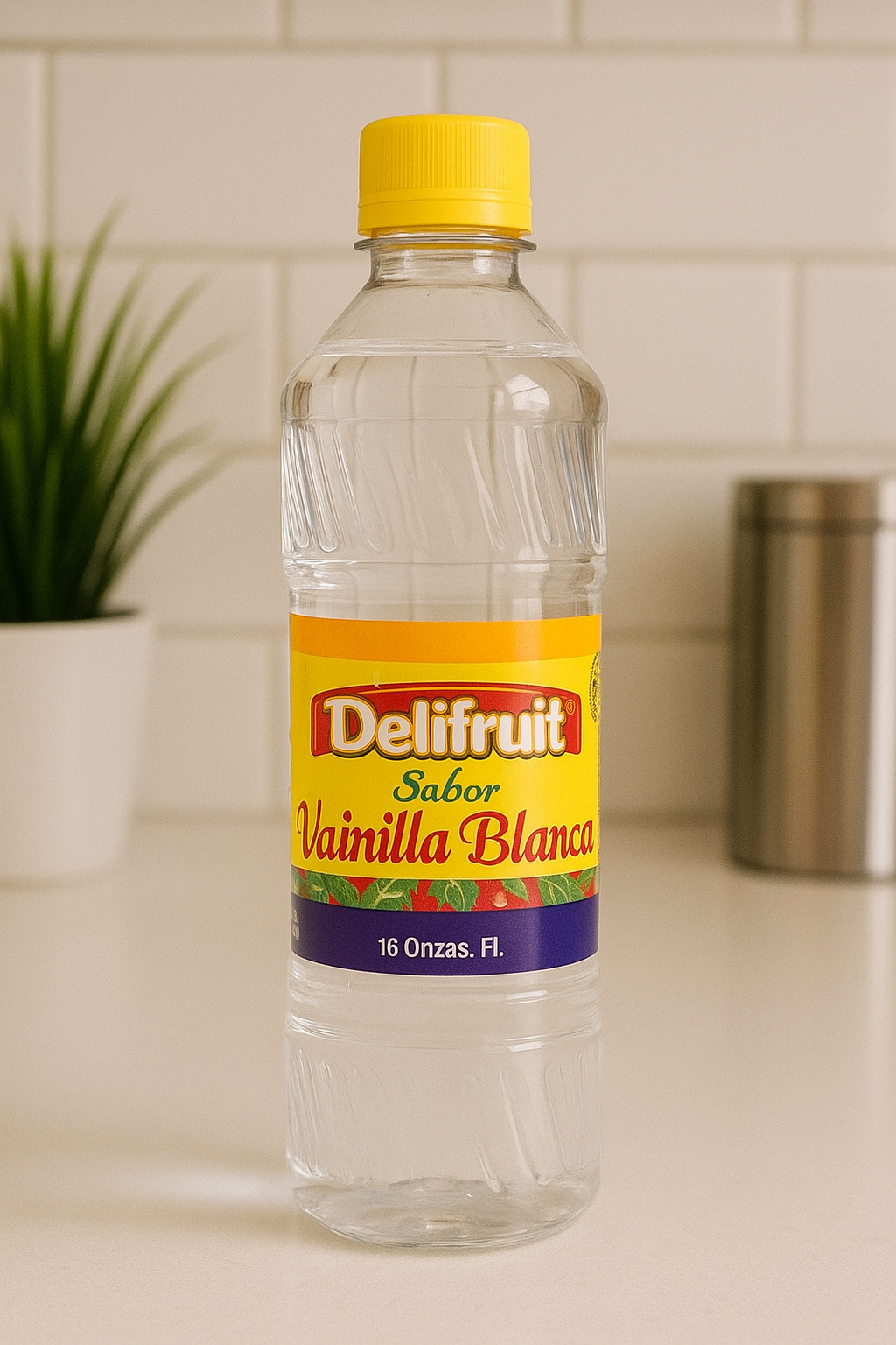Delifruit Clear Vanilla Extract – Premium Flavor for Baking & Desserts - 16 oz