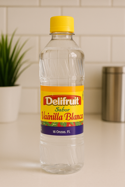 Delifruit Clear Vanilla Extract – Premium Flavor for Baking & Desserts - 16 oz