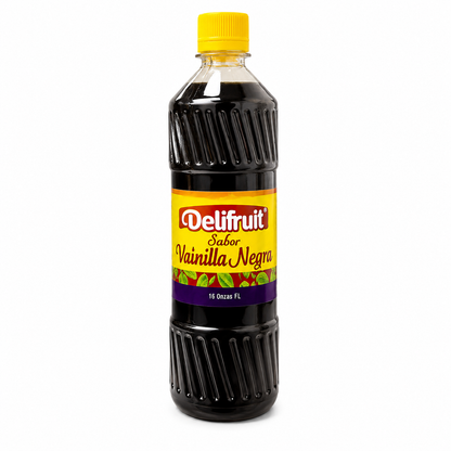 Delifruit Black Vanilla Extract – Premium Flavor for Baking & Desserts - 16 oz