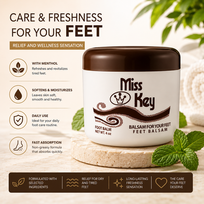 Miss Key Feet Balsam – Soothing Foot Care Cream (4 oz)