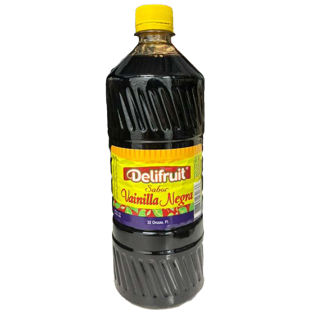Delifruit Black Vanilla Extract – Premium Flavor for Baking & Desserts - 32 oz