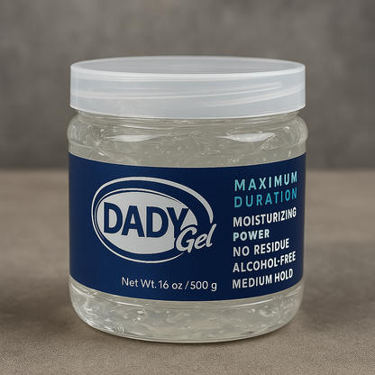 Dady Hair Gel – 16 oz | Strong Hold Styling Gel”